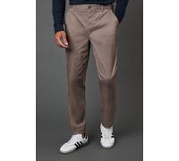 Taupe Slim Fit Chino Trousers Burton Taupe 34R