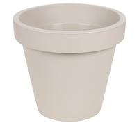 (Taupe) Strong Round Plastic Irrigation System Plant Pots