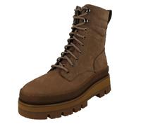 Clarks Ladies Clarks Casual Combat Style Boots Orianna2 Hike - Pebble - UK 4