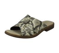(Taupe, UK 6) Ladies Clarks Slip On Summer Sandals Declan Ivy - D Fit