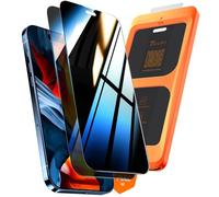 TAURI 3 in 1 Designed for iPhone 16 Pro Max Screen Protector Privacy, 2 Pack Privacy Tempered Glass Film + 1 Dust Free Installation Tool, [Case Friendly] Anti-scratch Anti-Glare No Dust No Bubbles