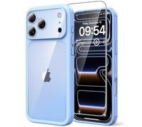 TAURI for iPhone 17 Pro Max Case, [Full Camera Protection] with HD Screen Protector, Not-Yellowing Military-Grade Protection Shockproof Slim Phone Case for iPhone 17 Pro Max, Star Blue