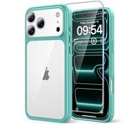 TAURI for iPhone 17 Pro Max Case, [Full Camera Protection] with HD Screen Protector, Not-Yellowing Military-Grade Protection Shockproof Slim Phone Case for iPhone 17 Pro Max, Green