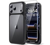 TAURI for iPhone 17 Pro Max Case, [Full Camera Protection] with HD Screen Protector, Not-Yellowing Military-Grade Protection Shockproof Slim Phone Case for iPhone 17 Pro Max, Black