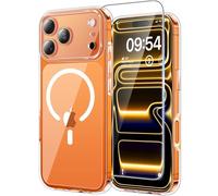 TAURI Magnetic for iPhone 17 Pro Max Case with HD Screen Protector [Compatible with MagSafe] Camera Lens Full Protection, Military-Grade Protection, Not-Yellowing Shockproof Phone Cover - Clear