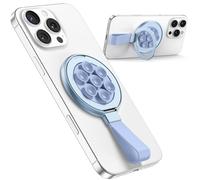 TAURI Magnetic Suction Cup Phone Mount Fit for MagSafe Case & iPhone, Universal Silicone Holder Sticks to Mirror/Smooth Surfaces - 360° Rotating Hands-Free for Selfies, TikTok Videos, Creator - Blue