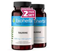 Taurine 500 mg + Vitamin B1 - 200 Capsules | Amino Acid Complex for Metabolism and Daily Wellness by BIOHERBA