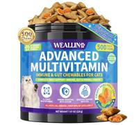 Taurine for Cats Vitamins 18 in 1 Cat Multivitamins Treats 500 Chews