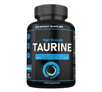 Taurine Supplement 1500mg Capsules Per Serving - Added Magnesium Glycinate, Vitamin B6, B3 and Vitamin D3-120 High Strength Taurine