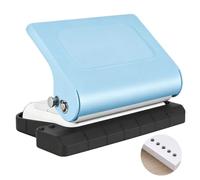 Taurion Binding Machine 10-Hole: Blue Metal Housing Binding Machine A4 B5 A5, Multifunctional Hole Binder Planner, Spiral Binder for Notebooks and Learning Materials