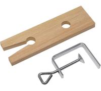 TAURISH Wooden Bench Pin with V-Slot and C-Clamp Holder for Workbench Jewelry Making, Sawing, Filing, Drilling and Polishing Tool