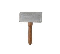 Tauro Pro Line Grooming Slicker Brush Dog & Cat - Professional Pet Brush for Shedding, Long & Short Hair, Detangles Knots, Flexible Cushion, Size L