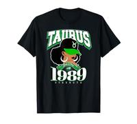 Taurus 1989 Melanin Goddess Astrology Clothing T-Shirt