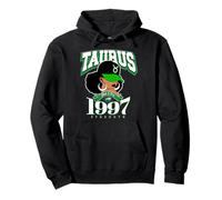 Taurus 1997 Zodiac Queens Afro Astrology Birthday Pullover Hoodie