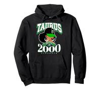 Taurus 2000 Zodiac Queens Afro Astrology Birthday Pullover Hoodie