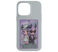 Taurus Angel Devil Zodiac Tarot Girl Cute Split Personality Case for iPhone 14 Pro Max