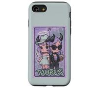 Taurus Angel Devil Zodiac Tarot Girl Cute Split Personality Case for iPhone SE (2020) / 7 / 8