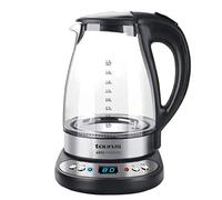 Taurus Aroa Premium Electronic Kettle 2200 W 1.7L Glass Body Temperature Adjustable 50 95 Celsius Black