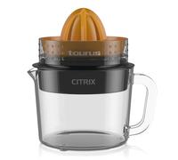 Taurus CITRIX Citrus Juicer, Plastic Glass, Black with Orange