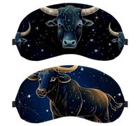 Taurus Constellation 2-Pack Light-Blocking Soft Breathable Blindfold Sleeping Masks