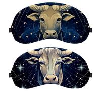 Taurus Constellation 2-Pack Light-Blocking Soft Breathable Blindfold Sleeping Masks