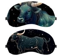 Taurus Constellation 2-Pack Light-Blocking Soft Breathable Eye Masks Sleep Mask Eye Patch