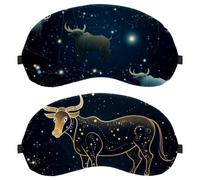 Taurus Constellation 2-Pack Light-Blocking Soft Breathable Eye Masks Sleep Mask Eye Patch