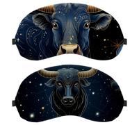Taurus Constellation 2-Pack Light-Blocking Soft Breathable Eye Masks Sleep Mask Eye Patch
