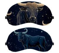 Taurus Constellation 2-Pack Light-Blocking Soft Breathable Eye Masks Sleep Mask Eye Patch