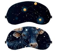 Taurus Constellation 2-Pack Light-Blocking Soft Breathable Eye Masks Sleep Mask Eye Patch