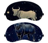 Taurus Constellation 2-Pack Light-Blocking Soft Breathable Eye Masks with Eye Patches and Sleep Masks