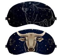 Taurus Constellation 2-Pack Light-Blocking Soft Breathable Eye Patch Sleeping Masks
