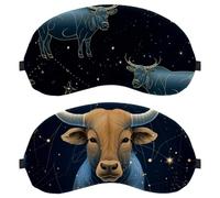 Taurus Constellation 2-Pack Light-Blocking Soft Breathable Eye Patch Sleeping Masks