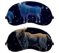Taurus Constellation 2-Pack Light-Blocking Soft Breathable Eye Patch Sleeping Masks