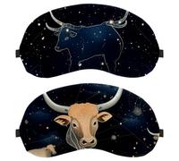 Taurus Constellation 2-Pack Light-Blocking Soft Breathable Sleep Mask Eye Masks Sleeping Mask