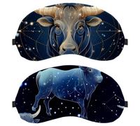 Taurus Constellation 2-Pack Light-Blocking Soft Breathable Sleep Mask Eye Patch Eye Cover