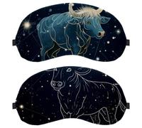 Taurus Constellation 2-Pack Light-Blocking Soft Breathable Sleep Mask Eye Patch Eye Cover