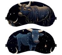 Taurus Constellation 2-Pack Light-Blocking, Soft, Breathable Sleeping Masks Blindfold Sleep Masks