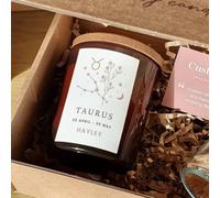 Taurus Custom Zodiac Candle - Personalised Taurus Birthday Gift for Him or Her - Astrology Candle with Star Sign Traits - Luxury Gift Box by Custom Wicks™