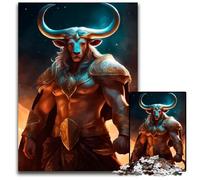 TAURUS FANTASY EPIC ZODIAC 1000 Piece Puzzle Wooden Jigsaw Puzzles for Adults Family Game Night Fun DIY Decorative Artwork 1000 PCS(75x50cm)