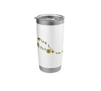 Taurus Flowers as a Constellation Zodiac Stainless Steel Insulated Tumbler