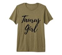 Taurus Girl Zodiac Astrological Sign Horoscope Premium T-Shirt