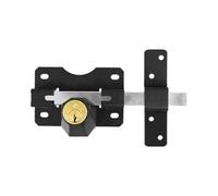 Taurus GLD50 Black Long Throw Gate Lock 50mm Double Locking Key Operated