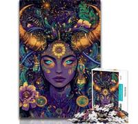 Taurus Goddess Adult Jigsaws 1000 Pieces Difficult,Challenging To Complete But Fun And Humorous Birthday Present,Gifts,Wall Art (38x26cm)