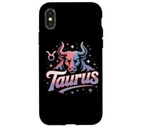 Taurus Horoscope Bull Cosmic Star Zodiac Case for iPhone X/XS