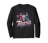 Taurus Horoscope Bull Cosmic Star Zodiac Long Sleeve T-Shirt