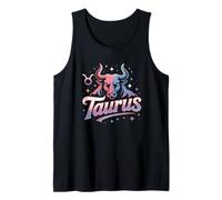 Taurus Horoscope Bull Cosmic Star Zodiac Tank Top