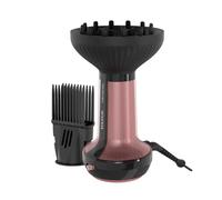 Taurus Hot Air Diffuser Curly | for Curly Hair | Ionic Care | Ceramic Coating | 3 Temperature & Speed Levels | 800W | Antifrizz | Accessories