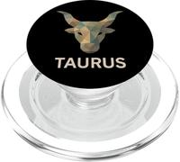 Taurus Low Poly Bull Zodiac Art PopSockets PopGrip for MagSafe