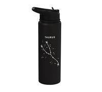 Taurus The Bull Constellation - Minimalist Zodiac Stainless Steel Insulated Water Bottle